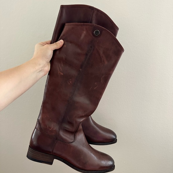 Frye Dark Brown Leather Boots - Picture 8 of 8